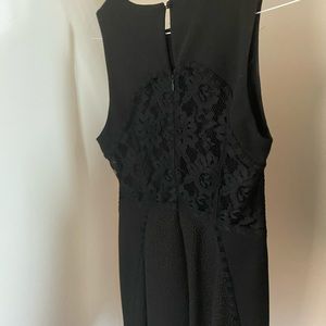 Ranchel Roy black knee length lace back dress